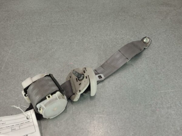 TOYOTA HILUX 2005-2011 SEAT BELT RH REAR, SEAT BELT ONLY, DUAL CAB, LIGHT GREY,