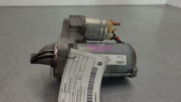 RENAULT MASTER 2011-2024 STARTER MOTOR DIESEL, 2.3, TURBO, 2.2kW, X62, 09/11-