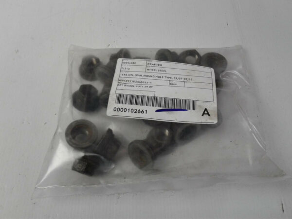 VOLKSWAGEN CRAFTER 02/2007-07/2017 SET OF 24 WHEEL NUTS 16X5.5IN