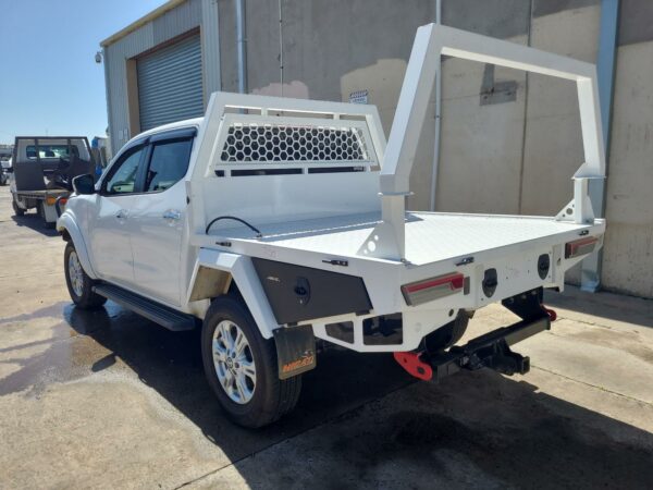NISSAN NAVARA 1980-2025 UTE BACK TRAY BACK, DUAL CAB, ALLOY, 1980-