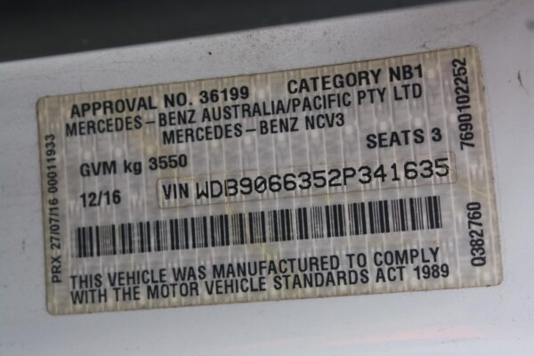 MERCEDES BENZ SPRINTER 09/2009-04/2018 TRANSMISSION AUTOMATIC RWD DIESEL 2.1L - Image 22