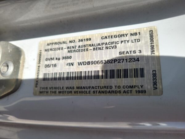 MERCEDES BENZ SPRINTER NCV3 09/2009-04/2018 PARTICULATE FILTER DIESEL 2.1L - Image 23