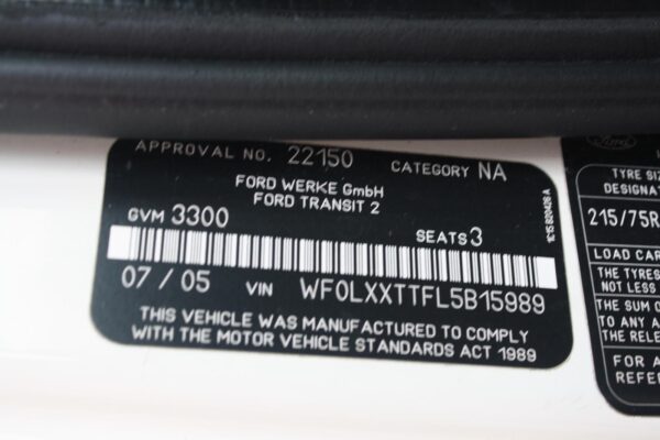 FORD TRANSIT VH-VJ 08/2001-08/2006 STEERING WHEEL MANUAL - Image 11