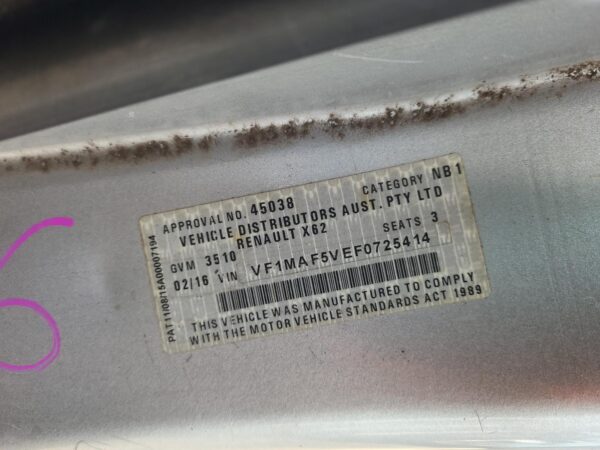 RENAULT MASTER X62 09/2011-ON CALIPER RIGHT FRONT SINGLE WHEEL - Image 11