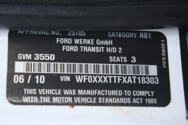 FORD TRANSIT VM SI-II 07/2006-02/2014 CALIPER LEFT FRONT RWD - Image 10