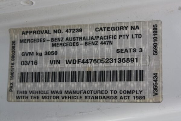 MERCEDES BENZ VITO 447 03/2015-ON RIGHT FRONT HUB ASSEMBLY RWD - Image 30