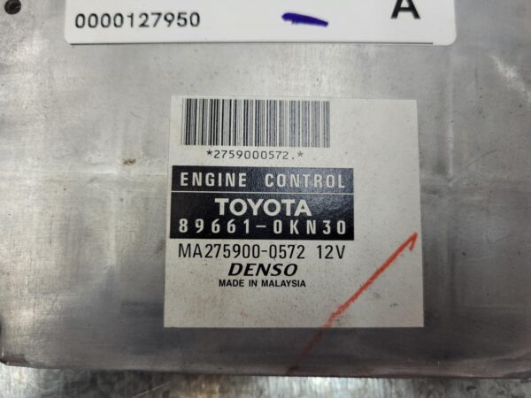 TOYOTA HILUX 02/2005-08/2015 ENGINE ECU ONLY 3.0L 1KD-FTV DIESEL MANUAL - Image 2