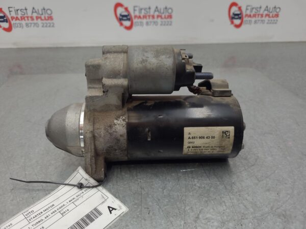 MERCEDES BENZ VITO 447 03/2015-02/2022 STARTER MOTOR DIESEL 2.1L TURBO - Image 3