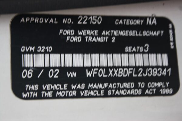 FORD TRANSIT VH-VJ 10/2000-08/2006 SWITCH/RELAY HEATER FAN RESISTOR - Image 15