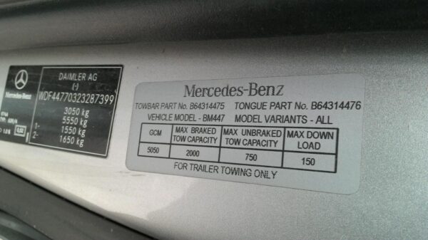 MERCEDES BENZ VITO 447 03/2015-ON WIRING HARNESS TWIN TURBO ENGINE LOOM ONLY - Image 12