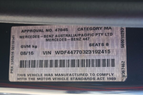 MERCEDES BENZ VITO 447 03/2015-02/2022 TRANSMISSION AUTOMATIC T/M RWD - Image 11