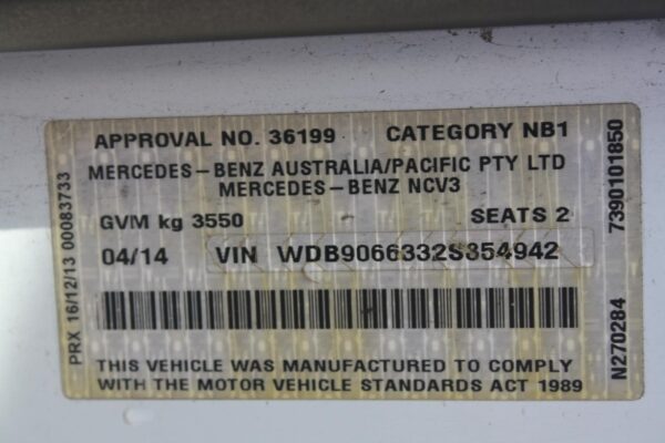 MERCEDES BENZ SPRINTER 10/2006-04/2018 PEDAL ASSEMBLY VAN - Image 19