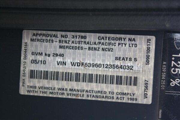 MERCEDES BENZ VITO 639 04/2004-01/2011 RIGHT FRONT HUB ASSEMBLY - Image 10