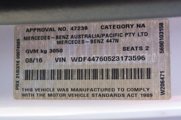 MERCEDES BENZ VITO 03/2015-2023 ENGINE ECU ONLY 1.6L DIESEL - Image 30