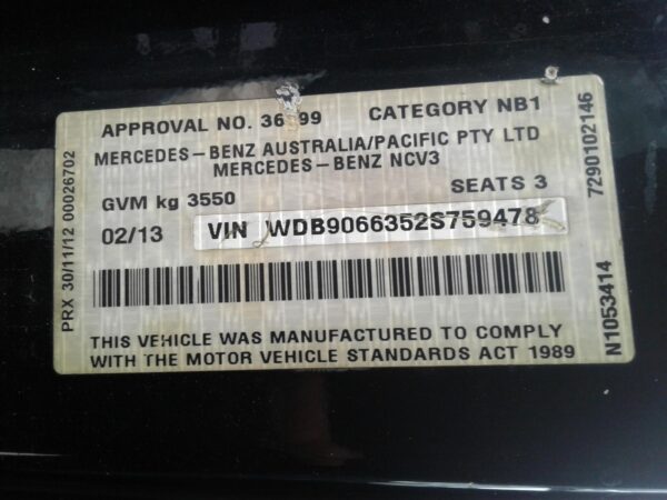 MERCEDES SPRINTER NCV3 10/2006-04/2018 DISPLAY/CONTROL & HEAD UNIT - Image 12