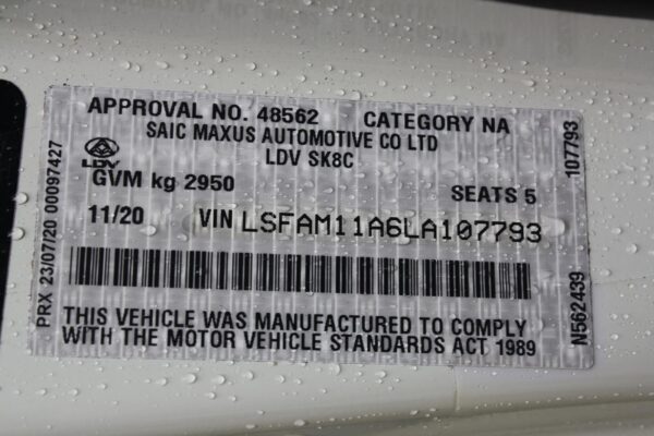 LDV T60 SK8C 07/2017-2024 STEERING WHEEL LEATHER - Image 12