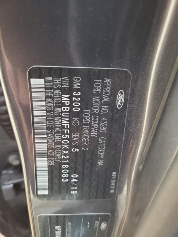 FORD RANGER PX SERIES 2-3 06/2015-04/2022 DOOR TRIM LEFT FRONT DUAL CAB WILDTRAK - Image 19