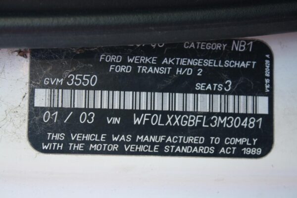 FORD TRANSIT 2000-2006 MANIFOLD INLET MANIFOLD, 2.4, DIESEL, VH-VJ, 10/00-08/06 - Image 27