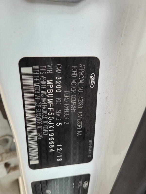 FORD RANGER 2019-2022 STEERING COLUMN PUSH BUTTON START COLUMN, PX 3 SERIES, 02/ - Image 29