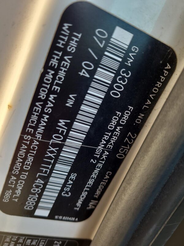 FORD TRANSIT 2000-2006 REAR DIFF ASSEMBLY VH-VJ, SINGLE WHEEL, 6 SPEED, MAN, 4.2 - Image 12