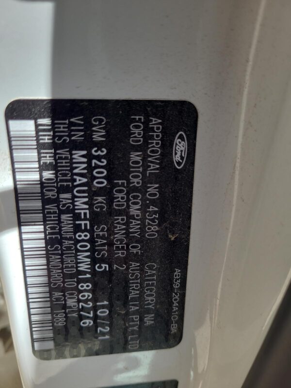 FORD RANGER 2015-2022 LOCK MECHANISM RIGHT REAR DOOR LOCK, DUAL CAB, PX, 06/15-0 - Image 28