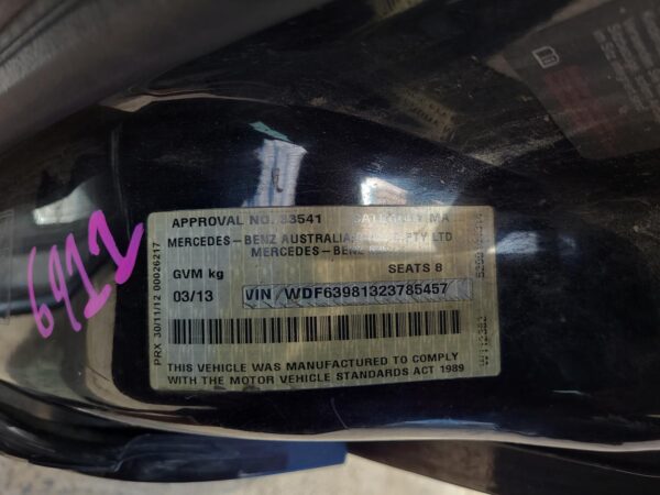 MERCEDES VIANO 2011-2014 INSTRUMENT CLUSTER DIESEL, 3.0, 639, 03/11-12/14 - Image 12