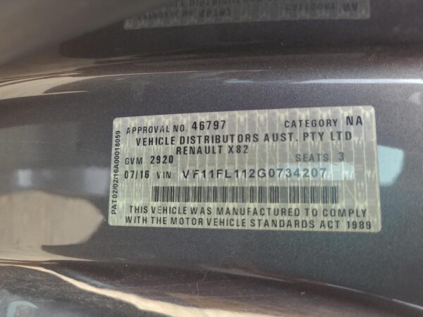 RENAULT TRAFIC 2015-2024 CALIPER LH FRONT, X82, 01/15- - Image 11