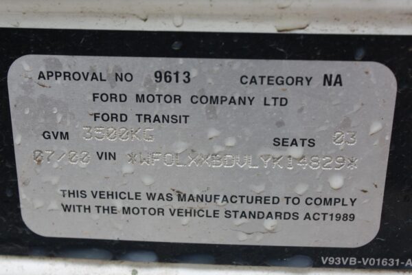 FORD TRANSIT 1996-2000 STARTER MOTOR VF-VG, 2.0, PETROL, 05/96-09/00 - Image 168