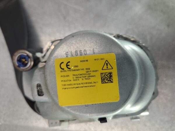 RENAULT TRAFIC 2015-2024 SEAT BELT LH FRONT, SEAT BELT ONLY, X82, 01/15- - Image 3