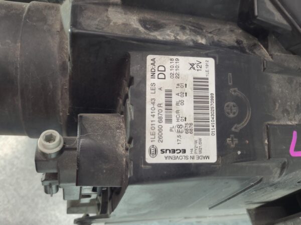 RENAULT TRAFIC 2015-2021 LEFT HEADLAMP X82, W/ HALOGEN TYPE, 01/15-12/21 - Image 4