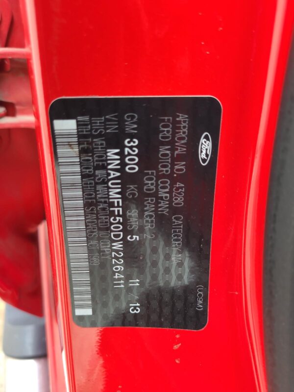 FORD RANGER 2011-2022 RIGHT FRONT DOOR PX SERIES 1-3, DUAL CAB, 06/11-04/22 - Image 11