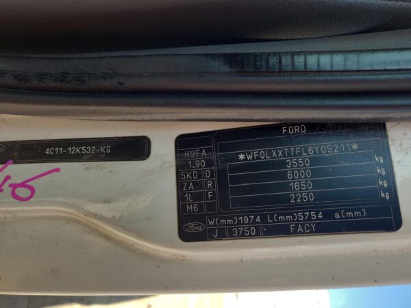 FORD TRANSIT 2000-2006 POWER STEERING HOSE VH-VJ, POWER STEER COOLER LINE, 10/00 - Image 53