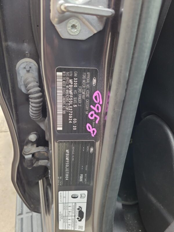 FORD RANGER 2011-2022 RIGHT FRONT DOOR WINDOW PX, DUAL CAB, TEMPERED TYPE, 06/11 - Image 52