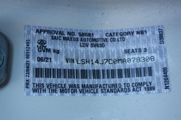 LDV DELIVER 9 2020-2024 WIPER LINKAGE 07/20- - Image 45