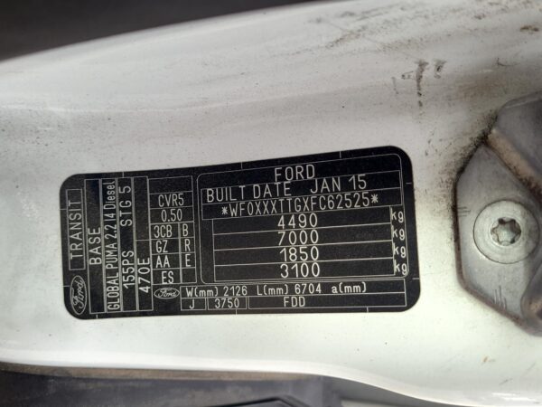 FORD TRANSIT 2014-2019 PEDAL ASSEMBLY ACCELERATOR PEDAL, VO, 02/14-04/19 - Image 20