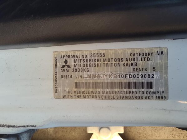 MITSUBISHI TRITON 2006-2015 RIGHT FRONT WINDOW REG/MOTOR ML-MN, POWER, 07/06-04/ - Image 17