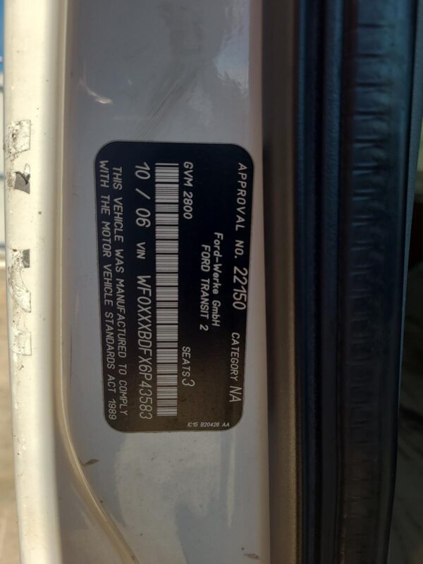 FORD TRANSIT 2006-2014 OVERFLOW BOTTLE VM SI-II, 07/06-02/14 - Image 19