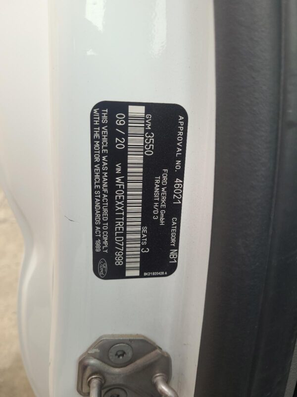 FORD TRANSIT 2014-2024 RIGHT FRONT DOOR VO, 02/14- - Image 43