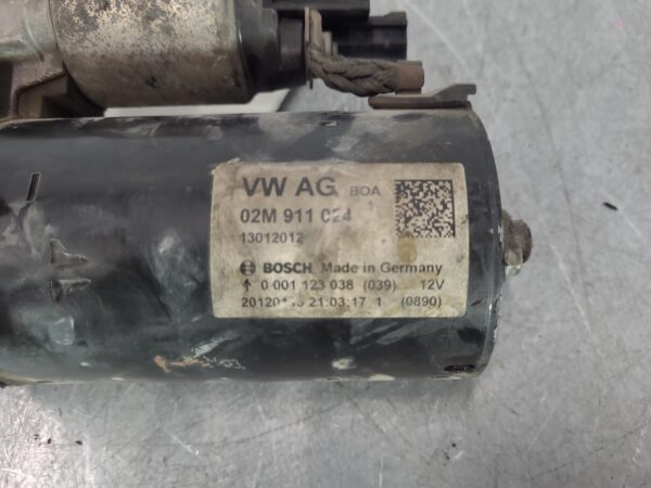 VOLKSWAGEN TRANSPORTER 2009-2015 STARTER MOTOR DIESEL, 2.0, TURBO, MANUAL T/M TY - Image 4