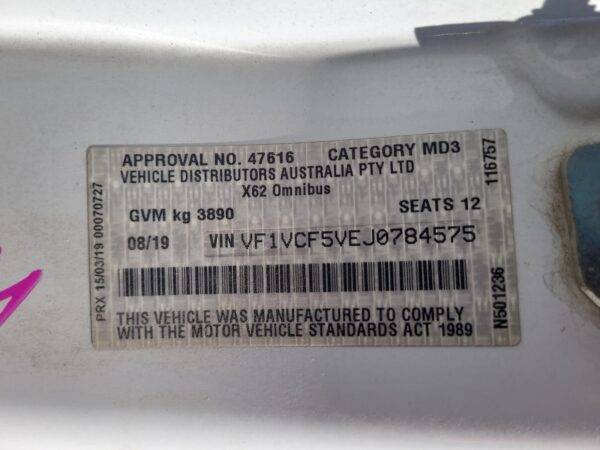 RENAULT MASTER 2011-2024 LOCK MECHANISM LEFT REAR DOOR LOCK, W/ POWER SLIDE DOOR - Image 28