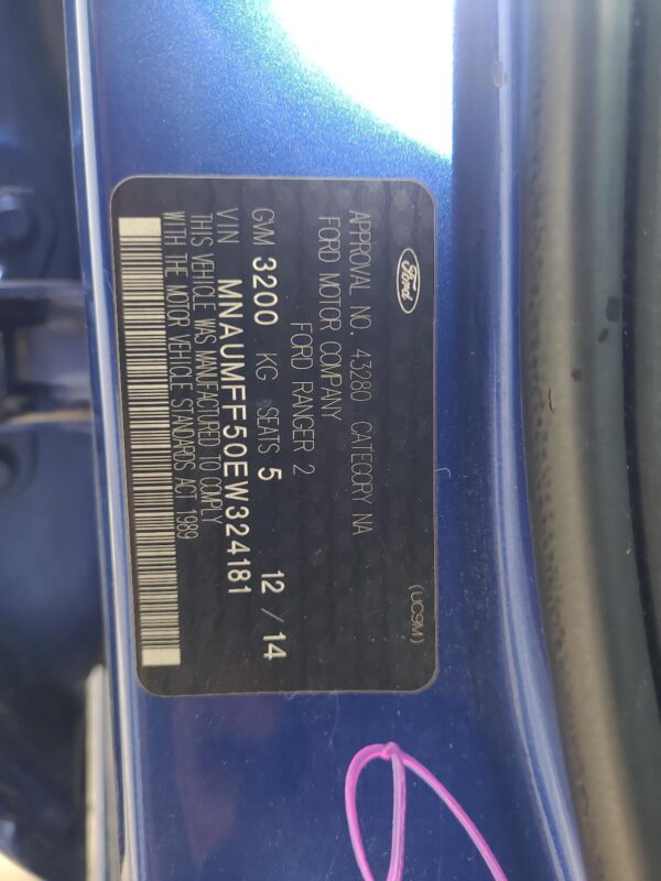 FORD RANGER 2011-2015 FRONT SEAT LH FRONT (BUCKET SEAT TYPE), PX, CLOTH, XLT, 06 - Image 36