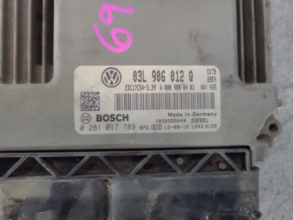VOLKSWAGEN CRAFTER 2011-2017 ECU ENGINE ECU, 2.0, DIESEL, CKTB CODE, ECU ONLY, 0 - Image 2