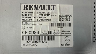 RENAULT TRAFIC 2015-2021 STEREO/HEAD UNIT HEAD UNIT W/ DISPLAY UNIT, 7IN TOUCHSC - Image 40