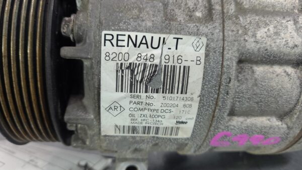 RENAULT TRAFIC 2015-2022 A/C COMPRESSOR X82, 1.6, DIESEL, 01/15-04/22 - Image 3