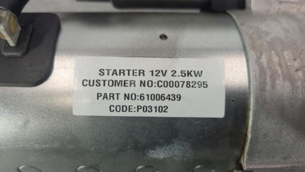 LDV DELIVER 9 2020-2024 STARTER MOTOR DIESEL, 2.0, 07/20- - Image 2