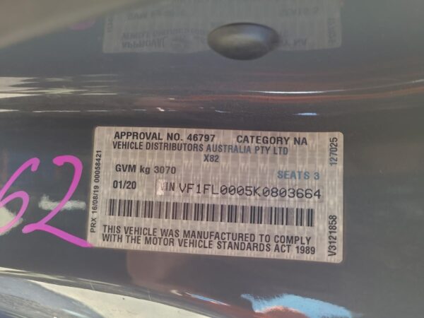 RENAULT TRAFIC 2015-2025 RIGHT GUARD LINER X82, 01/15- - Image 11