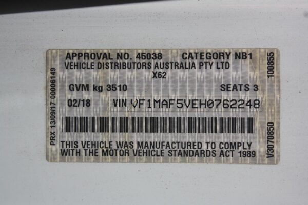 RENAULT MASTER 2011-2024 BODY/DOOR MOULD RH FRONT (FRONT DOOR), X62, 09/11- - Image 11