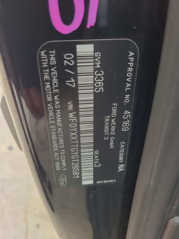 FORD TRANSIT CUSTOM FRONT BAR BRKT/REINFORCEMENT BUMPER TO GUARD BRACKET (LH SID - Image 11