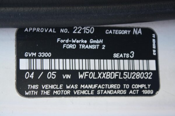 FORD TRANSIT 2004-2006 TRANS/GEARBOX MANUAL, 2.4, DIESEL, 6SPD, VJ, 03/04-08/06 - Image 18