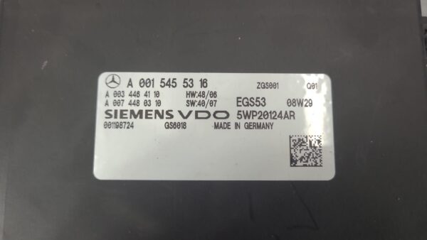 MERCEDES SPRINTER 2006-2018 ECU TRANSMISSION ECU, P/N A0015455316, NCV3, 10/06-0 - Image 13